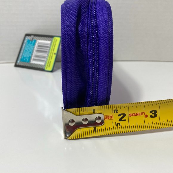 5 Purple Makeup Bag Pencil Case Zipper Organizer - Picture 5 of 14